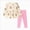 A221-Beige, variant on Girls' Cute Casual Stylish And Adorable Embroidered Bear Print Top And Contrasting Pants Set 4 Years Pink