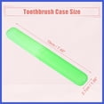 thumbnail image 4 of Vocoste 2 Pcs Plastic Lightweight Traveling Toothbrush Holders Case for Travel Business 7.48"x1.06" Green, 4 of 7