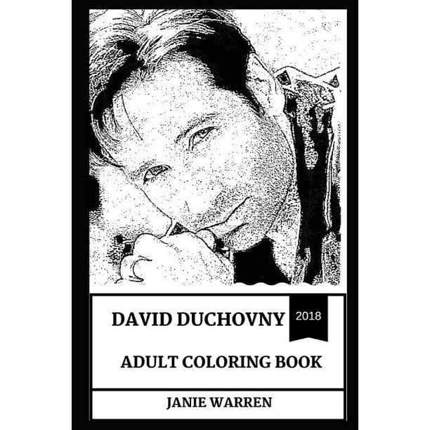 Download David Duchovny Books David Duchovny Adult Coloring Book Fox Mulder From X Files And Multiple Golden
