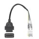 thumbnail image 3 of Conector OBD2 de 6 pines a cable adaptador de diagnóstico de 16 pines hembra para motocicleta, 3 of 4