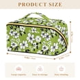 thumbnail image 4 of FORMRS Makeup Bag Travel Cosmetic Organizer for Women Fold Flat Zipper Pouch with Handle, Retro Floral, 4 of 8