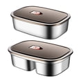 thumbnail image 3 of braveheart Leak-proof Container Sets Lightweight Portable Durable Sealed And Leak-proof Compartment-divided Double grid, 3 of 6