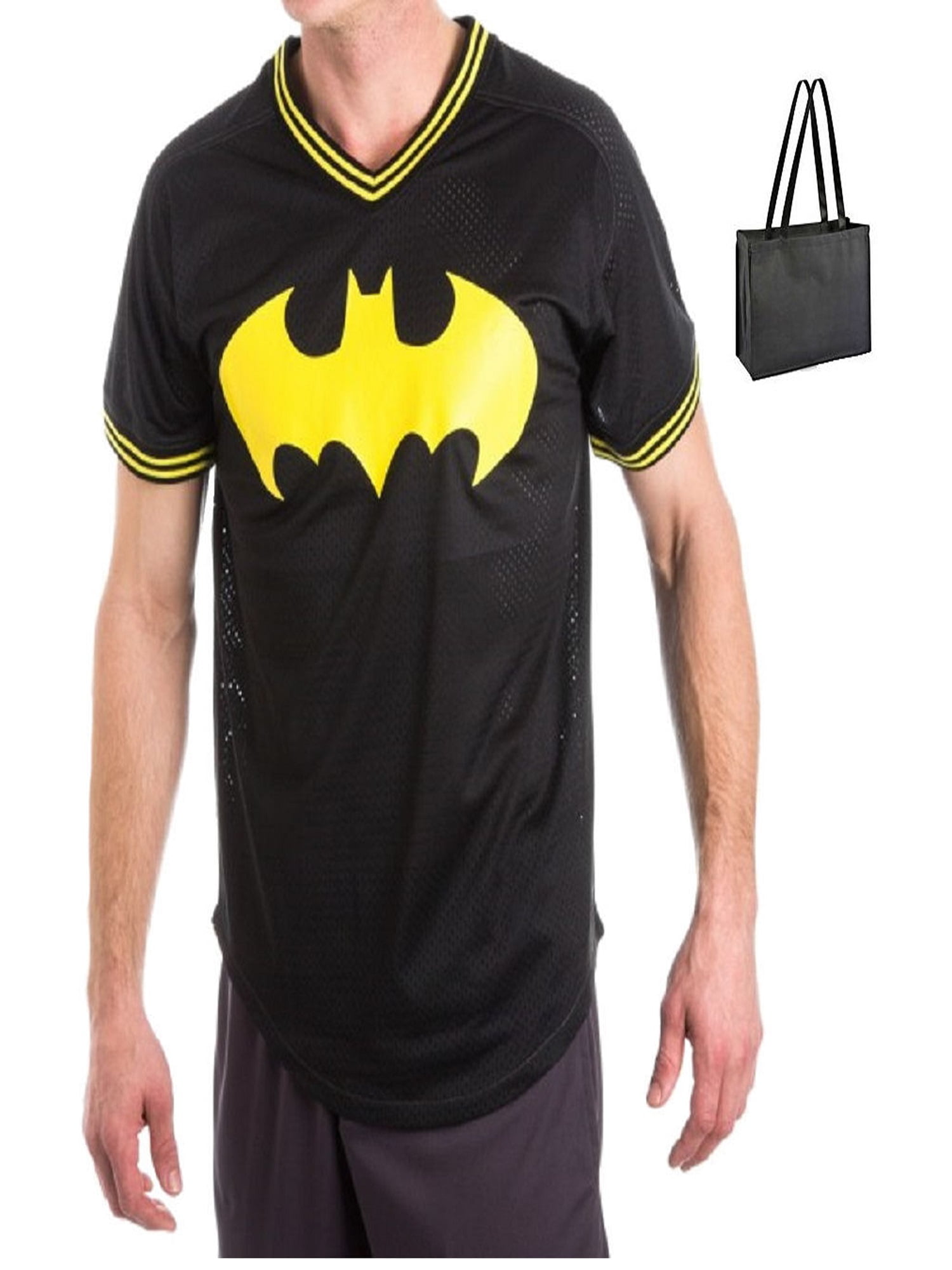Batman Mens' Mesh Jersey and Reusable Tote - Gift Set - FREE SHIPPING -  