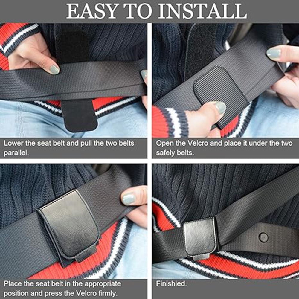 SIISLL 4 Pack Seatbelt Adjuster Car Seat Belt Adjuster, for Vehicle Automobile