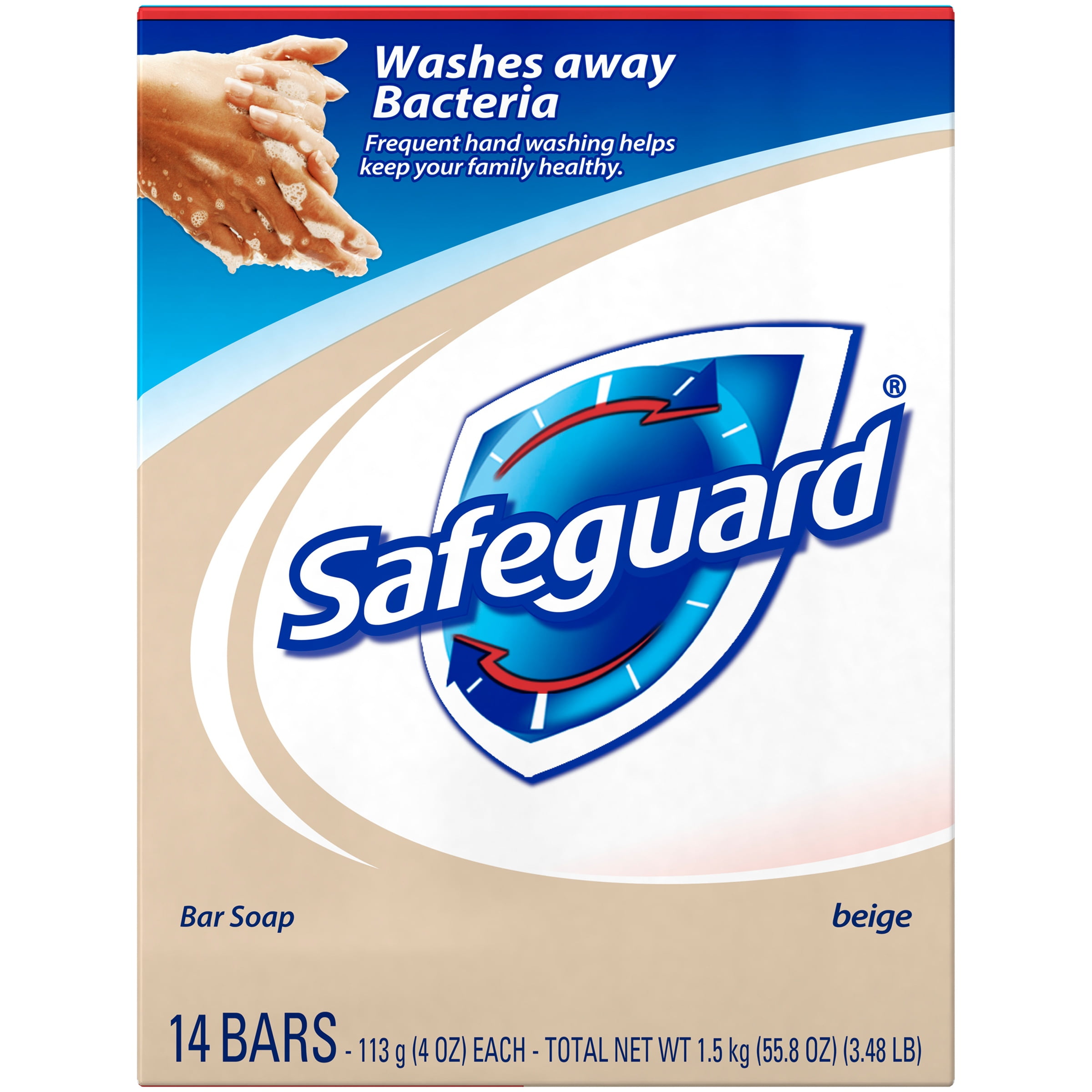 Safeguard Original Bar Soap, Beige, 4 Ounces, 14 Pack