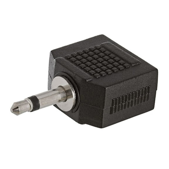 Cmple - 3.5mm Mono Plug to 2x3.5mm Mono Jack Adapter