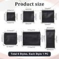 thumbnail image 2 of PH 6 Sizes Leather Squeeze Coin Purse 6pcs Black Change Holder Mini Coin Pouch Jewelry Pouch Sunglasses Pouch Jewelry Ring Pouch Travel Bag for Men/Women Wedding Anniversary Christmas Black, 2 of 6