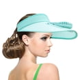 thumbnail image 1 of Sombrero con visera con ventilador, protección solar, viseras superiores vacías, ventilador recargable con velocidades ajustables para niños y adultos, 1 of 9
