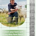 thumbnail image 6 of Riedhoff Farm Fence Panel 4 ft x 164 ft, Galvanized Wire Fencing, Silver, 6 of 7