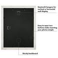 thumbnail image 5 of Americanflat 11x14 Picture Frame with Shatter-Resistant Glass with 8x10 Mat Display Photo Hudson Wide - White, 5 of 8
