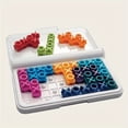 thumbnail image 4 of Limited Edition IQ Challenge X and O Game - 120 Levels Strategy Puzzle Board Game for Ages 14+ | Educational PVC Brain Teaser with Progressive Difficulty from Starter to Wizard, 4 of 5