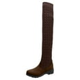 thumbnail image 5 of Dakaela Women's Over The Knee Thigh High Boots Platform Stretch Knitted Winter Fall Long Tall Boot, 5 of 6