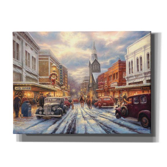 Epic Graffiti 'The Warmth of Small Town Living' by Chuck Pinson, Canvas Wall Art, 54"x40"