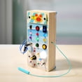 thumbnail image 1 of LED light socket switch busy board toy hands-on wooden children's toy double-sided ocean maze circuit board, 1 of 1
