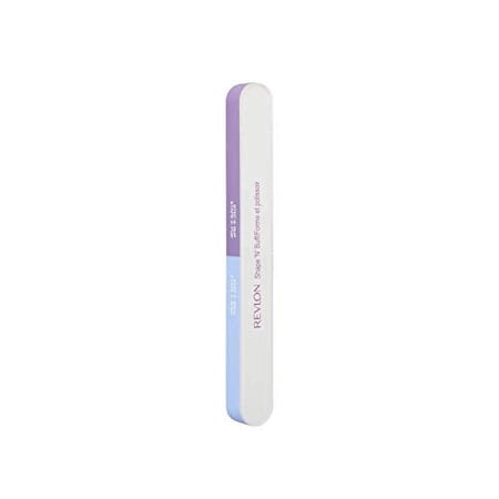 Nail Buffer by Revlon, Shape 'N' Buff Nail File & Buffer, Nail Care Tool, All-in-One Shaping & Buffing, Easy to Use, 1 Count (Pack of 1)