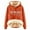Orange, variant on Womens Hoodies Lined Funny Letter Print Pullover Hooded Warm Comfortable Fall Casual Daily Wear Playful Stylish Hoodies