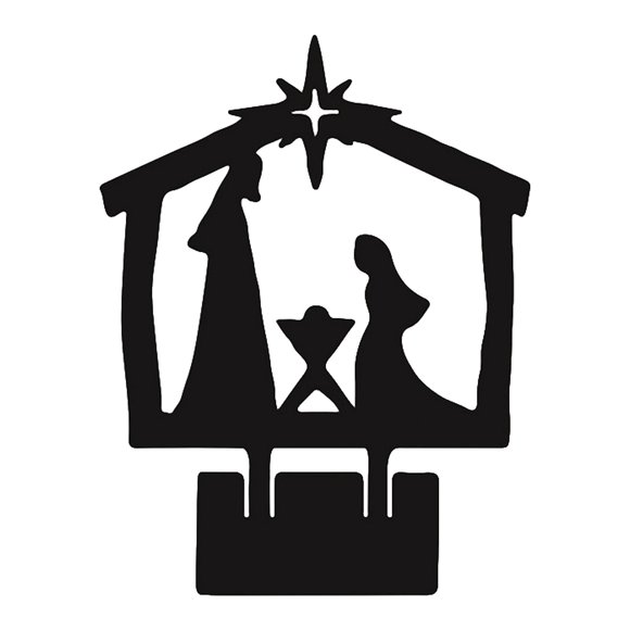 Adorno del nacimiento de Jesús, estatua de la Sagrada Familia, decoración de escritorio, decoración de la capilla del hogar Estilo negro D