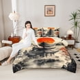thumbnail image 4 of Castle Fairy Boys Girls Oriental Ukiyoe Twin Comforter Sets,Japanese Style Bedding Set, 4 of 8