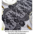 thumbnail image 2 of Lace Table Runner Black 13x120 Vintage Floral Lace Table Cloth Runner Embroidered Lace Fabric Table Runners for Weddings Thanksgiving Table Runner Rustic Party Decor, 2 of 6