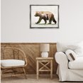 thumbnail image 4 of Stupell Industries Traditional Woodland Pattern Bear Gray Floating Frame Canvas Art, 31 x 25, by Amber Sterling, 4 of 8