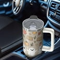 thumbnail image 5 of 30oz Halloween Tumbler with Handle, Ghost Bat Pumpkin | Print | Halloween Gifts for Family & Friends | with Lids and Straws | Stainless Steel Insulated | Travel Coffee Mug, 5 of 5
