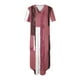 thumbnail image 5 of Vestido de Manga Corta para las Mujeres, Vestido Casual de Cuello en V de Bolsillo de Impresión de Moda Sexy Hecho de Poliéster Ligero para el Verano, Vestido de Verano para las Mujeres, 5 of 5