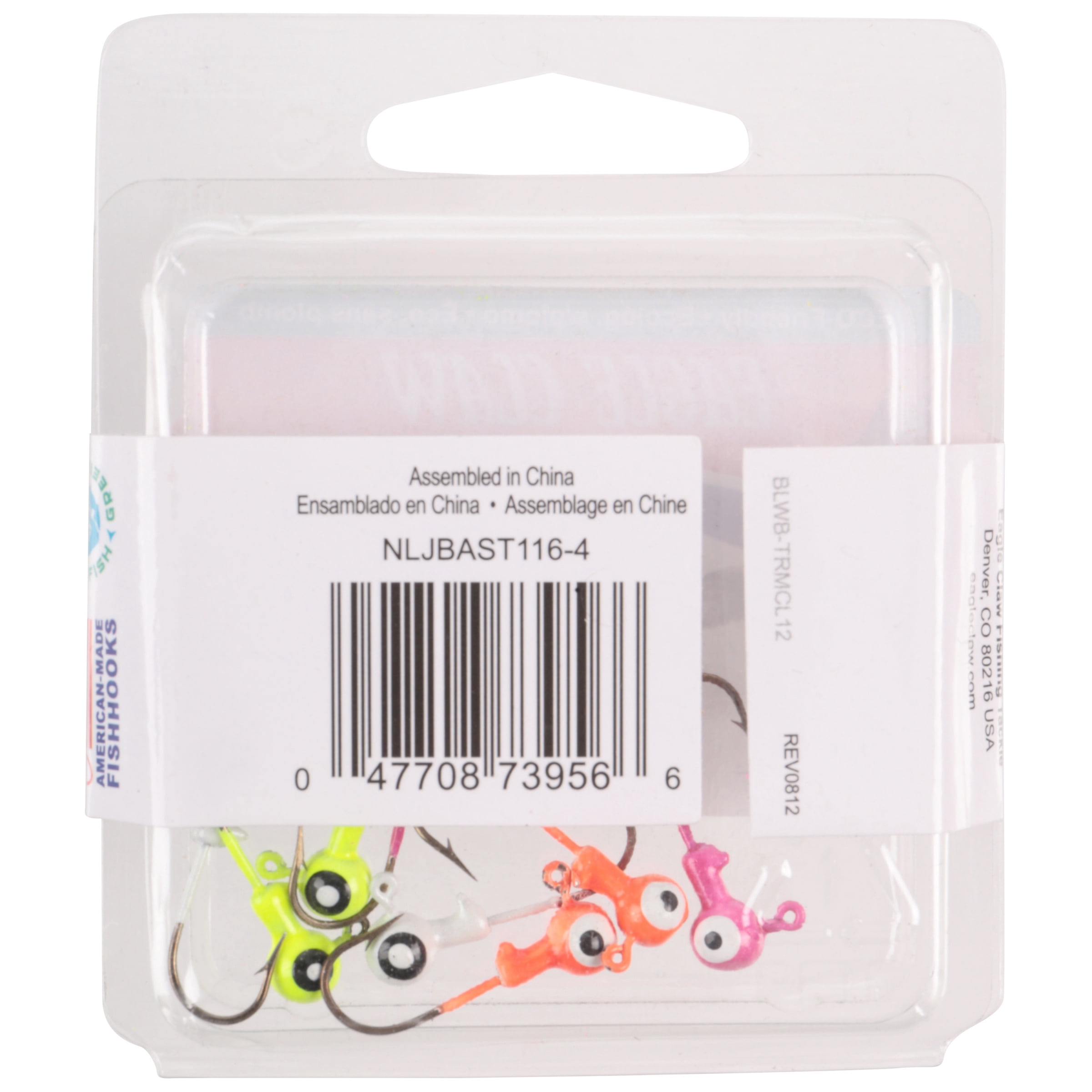 Eagle Claw® Tin Assorted Ball Head Fishing Jigs 8 Pack