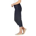 thumbnail image 4 of Woman Within Women's Plus Size Petite Tummy Tamer Capri Jean Jean, 4 of 6