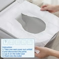thumbnail image 2 of 50 Count Disposable Toilet Seat Covers Travel Pack Waterproof Disposable Toilet Seat Cover Individually for Public Restroom/Airplane/Outdoors/Hotels, 2 of 7