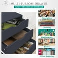 thumbnail image 4 of YSNW 7-Drawer Unit Craft Storage Cabinet Makeup Organization and Storage Drawers Black, 4 of 7