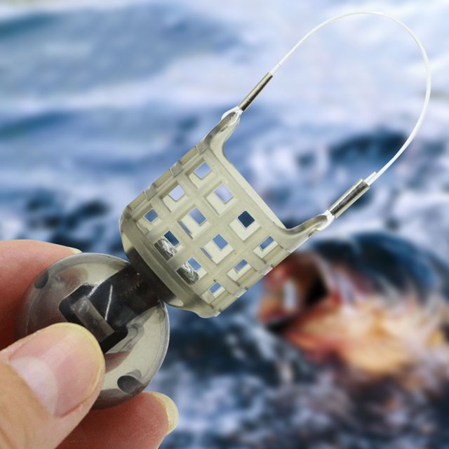 Caza de alimentación de pesca Ceba de pesca de plástico Caza de peso ajustable Cebo de pesca Cebo para accesorios de pesca de carpa