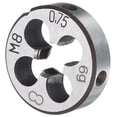 thumbnail image 1 of Uxcell Moule à Enfiler Rond M8 x 0.75 Filetage Métrique Vis Droite Découpe Moules Fixes, Outil en Alliage Outil de Réparation de Taraudage en Acier, 1 of 6