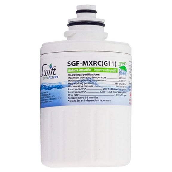Swift Green Filters SGF-MXRC Compatible Refrigerator Water Filter for FXRC, MXRC 46-9905 (1 Pack)