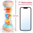 thumbnail image 2 of Juguete de madera Rain Stick PLAY Rainmaker de 7 pulgadas para 6 a 12 meses, 2 of 7