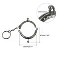 thumbnail image 2 of Uxcell Metal Purse Frames, 2" 5Pack Kiss Lock Clasp Frame for Coin Bag Sewing DIY, Dark Grey, 2 of 6