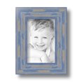 thumbnail image 2 of ArtToFrames 4" x 6" Blue Picture Frame, 4x6 inch Blue Wood Poster Frame (WOM-4377), 1 Pack, 2 of 7