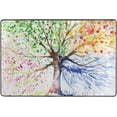 thumbnail image 3 of FREEAM Tree Art Area Rug 4'x6', Tree of Life Polyester Area Rug Mat for Living Dining Dorm Room Bedroom Home Decorative, 3 of 5