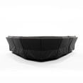 thumbnail image 4 of Jennifer Taylor Home Malibu 130" Modern Power Motion 6-Piece Reclining Corner Sectional with Cup Holders, Coal Black Top Grain Leather, 4 of 10