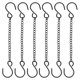 thumbnail image 1 of 6 cadenas colgantes de hierro para macetas, comederos para pájaros, faroles y adornos decorativos. Cadena para macetas colgantes para uso interior y exterior con ganchos., 1 of 7