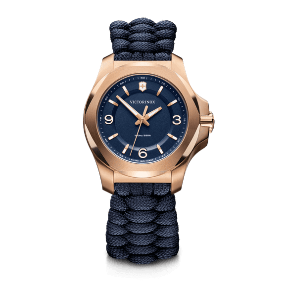 VICTORINOX I.N.O.X. 37MM BLU Dial Paracord Strap Women's Watch 241955