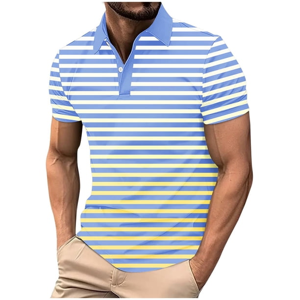 Mens Manga Corta Botón Abajo Camisas con Bolsillo Pulover Botón de Impresión de la Camisa de Solapa de Poliéster Cuello de Vuelta, Blusa Casual para Hombres