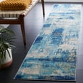 thumbnail image 2 of SAFAVIEH Jasper Oralee Abstract Overdyed Runner Rug, Navy/Ivory, 2' x 9', 2 of 8