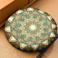 thumbnail image 2 of Round Meditation Cushion, 22" Dutch Velvet Floor Pillow with PP Cotton Filling for Yoga, Zen, Reading, and Floor Seating, Boho Print, 2 of 5