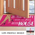 thumbnail image 3 of Dont Wear No Shoes in My House Doormat Non-Slip Absorbent Resist Dirt Pink Front Door Mat Machine Washable Welcome Mats Outdoor Inside Floor Rugs for Entryway 30" X 17", 3 of 6