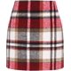 thumbnail image 2 of Falda a cuadros de cintura alta para mujer Vino M Vino M Xishao ropa, 2 of 2