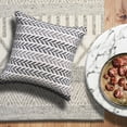 thumbnail image 3 of LR Home Altair Cotton Pillow Set of 2 in Black/Gray, 18" x 18", 3 of 8