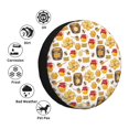 thumbnail image 5 of Rv Spare Tire Cover 16 inch - Bees And Honey Tire Covers for Trailers, Adjustable Camper Spare Tire Cover, 5 of 7