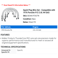 thumbnail image 2 of Spark Plug Wire Set - Compatible with 1976 Porsche 912 2.0L H4 GAS, 2 of 2
