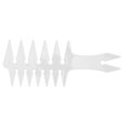 thumbnail image 3 of Men's Comb Oil Hair Styling Comb, Wide Tooth Design, ABS Material, Lightweight and Portable, 20 X 8 X 0.5cm, Double Sided, for Unique Hair Style, with Round Teeth, No Scalp, 3 of 7