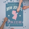 thumbnail image 3 of New Jersey, State Pride, Urban Traveler, Pink and Blue Press Art (1000 Piece Puzzle, Size 19x27, Challenging Jigsaw Puzzle for Adults and Family, Made in USA), 3 of 4